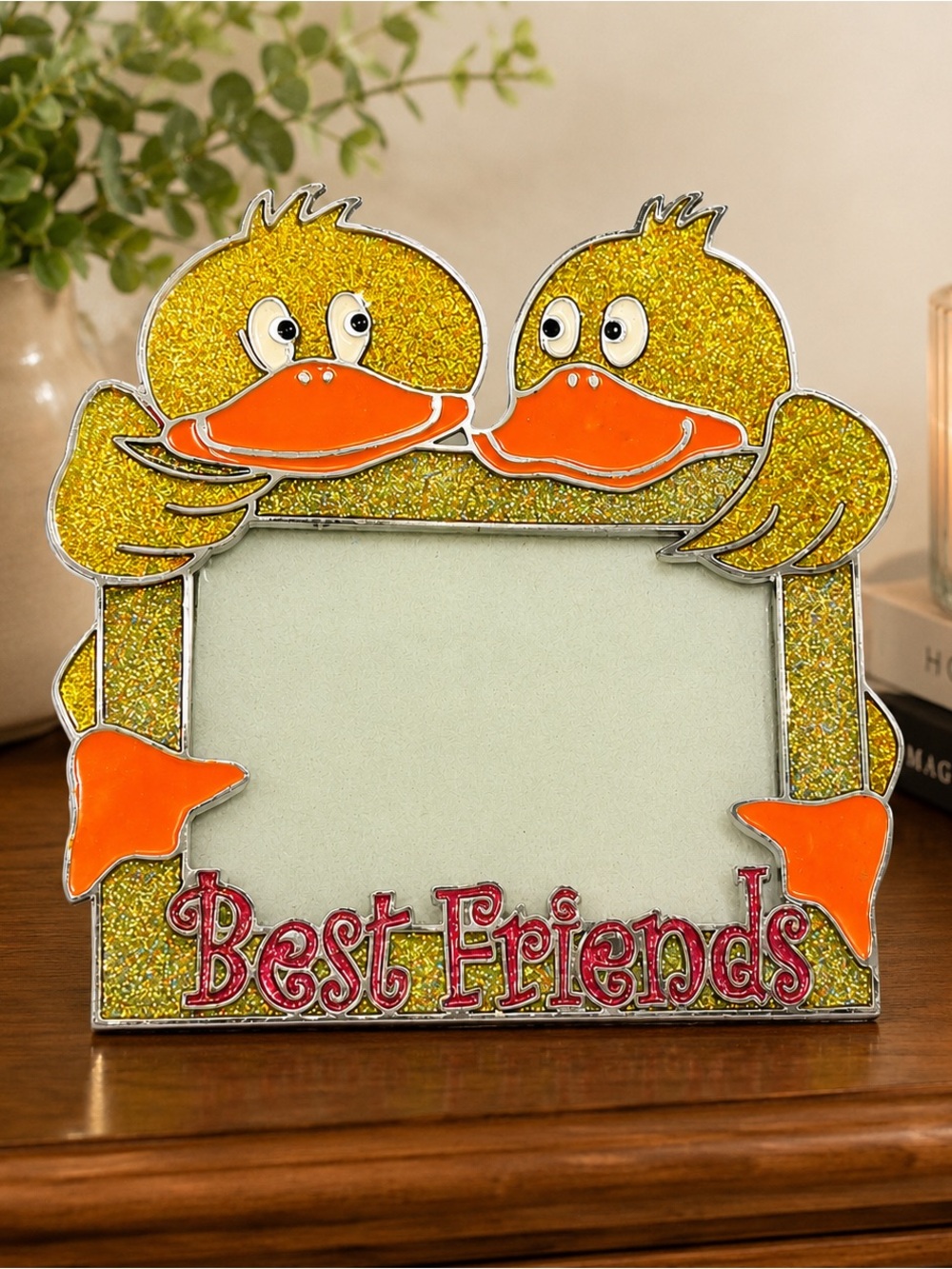 Rare Claire's 'Best Friends' Duck Picture Frame Vintage Y2K
